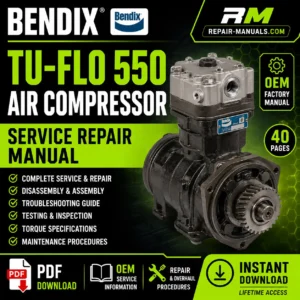 Bendix Tu-Flo 550 Air Compressor Service Repair Manual PDF Download