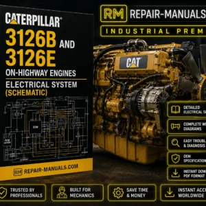 Caterpillar 3126B and 3126E On Highway Engines Electrical System Schematic PDF Download