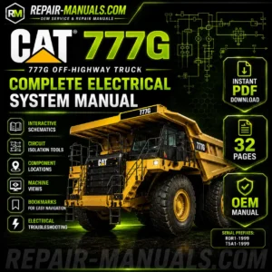 Caterpillar 777G Complete Electrical System Manual PDF Download