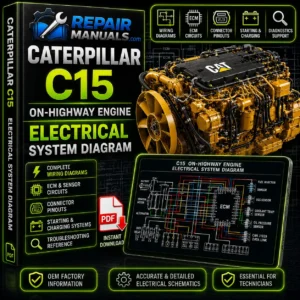Caterpillar C15 On Highway Engine Electrical System Diagram PDF Download