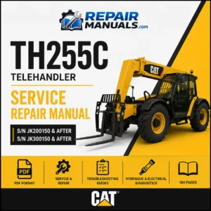 Caterpillar TH255C Telehandler Service Repair Manual PDF Download