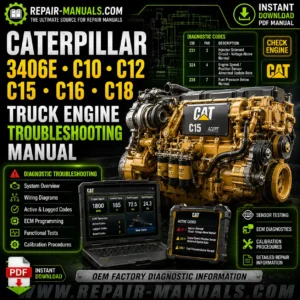 Caterpillar 3406E C10 C12 C15 C16 C18 Truck Engine Troubleshooting Manual PDF Download
