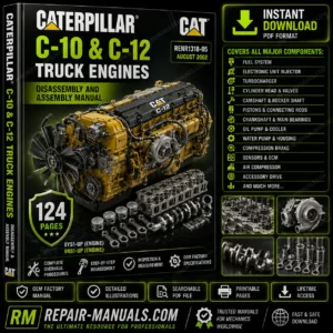 Caterpillar C10 C12 Truck Engines Disassembly and Assembly Manual PDF Download