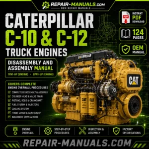 Caterpillar C-10 C-12 Truck Engines Disassembly and Assembly Manual PDF Download