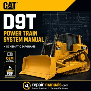 Caterpillar D9T Track-Type Tractor Power Train System Manual and Schematic Diagrams PDF