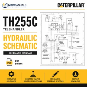 Caterpillar TH255C Telehandler Hydraulic Schematic PDF Download