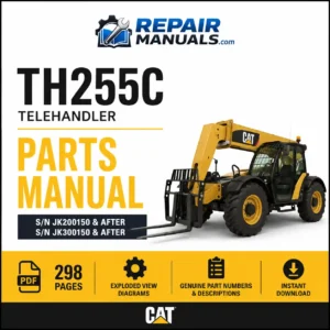 Caterpillar TH255C Telehandler Parts Manual PDF Download