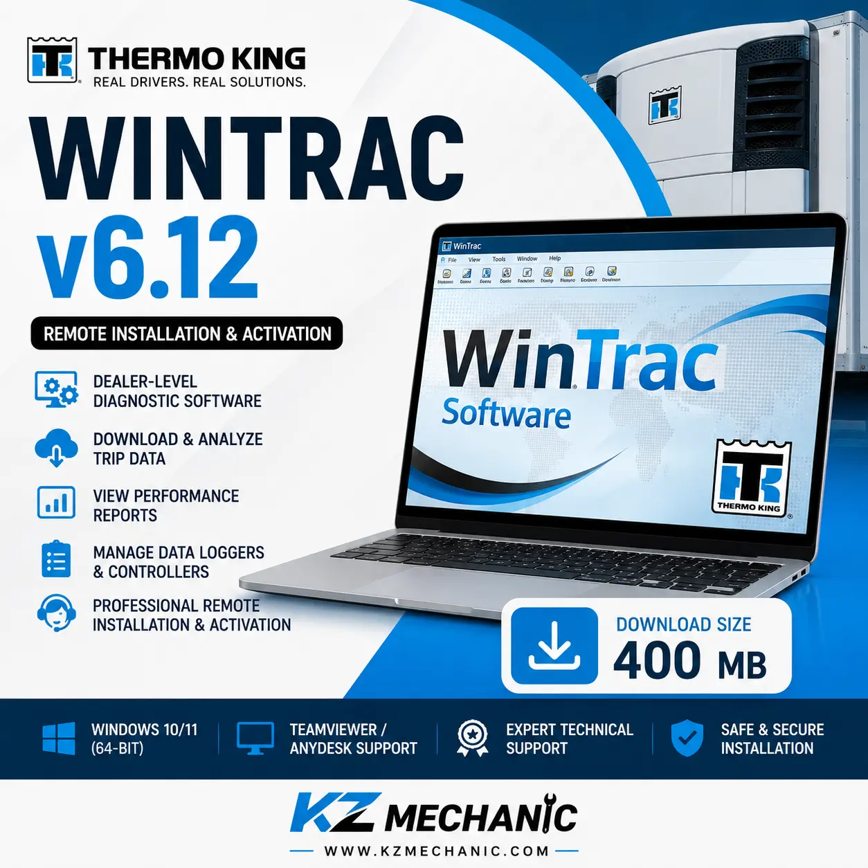 Thermo King WinTrac v6.12 Remote Installation & Activation Diagnostic Software
