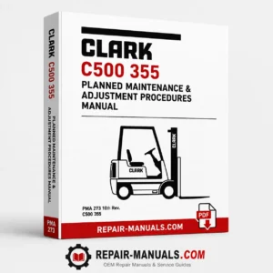 CLARK C500 355 Planned Maintenance and Adjustment Procedures Manual PDF