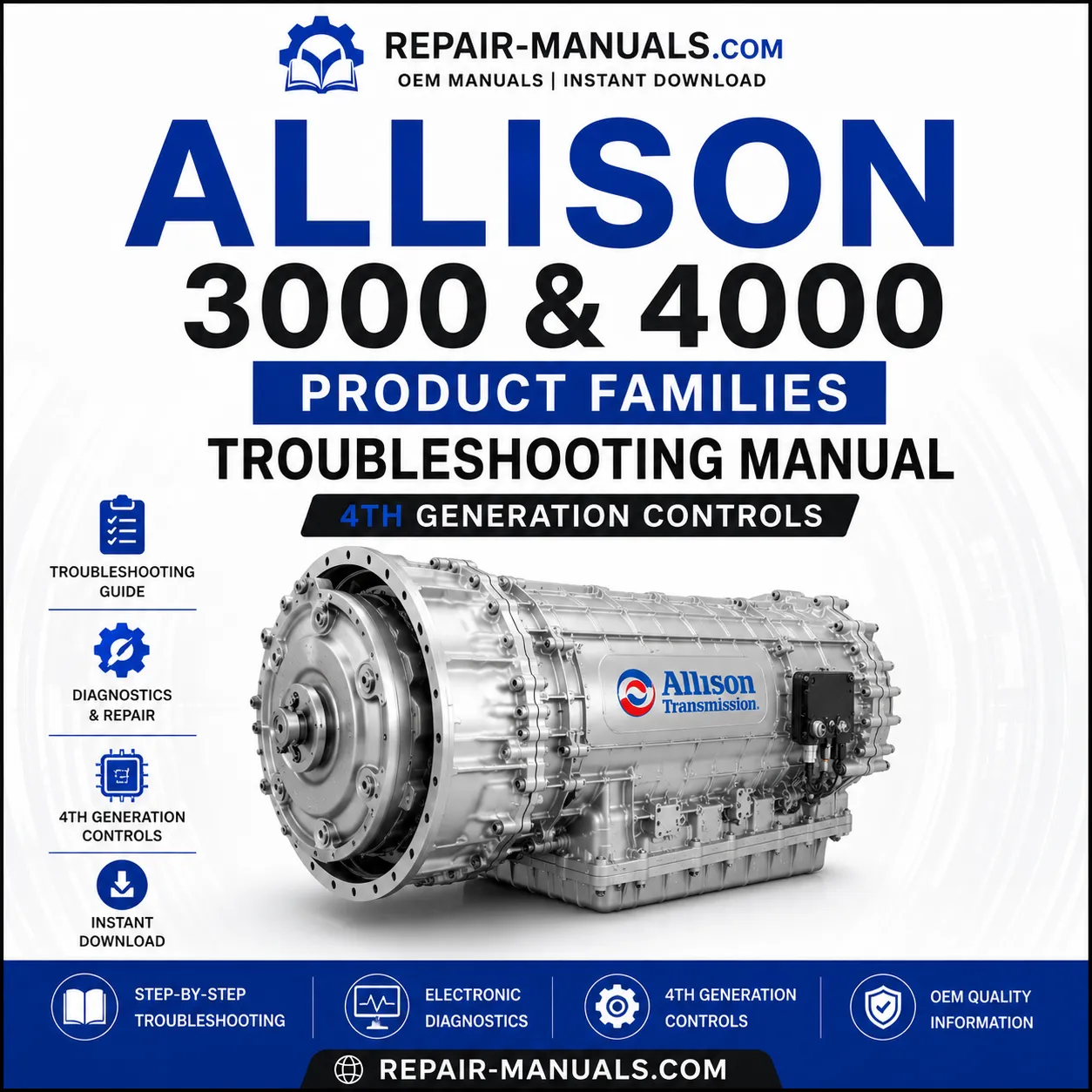 Allison 3000 & 4000 Product Families Troubleshooting Manual TS3989EN PDF