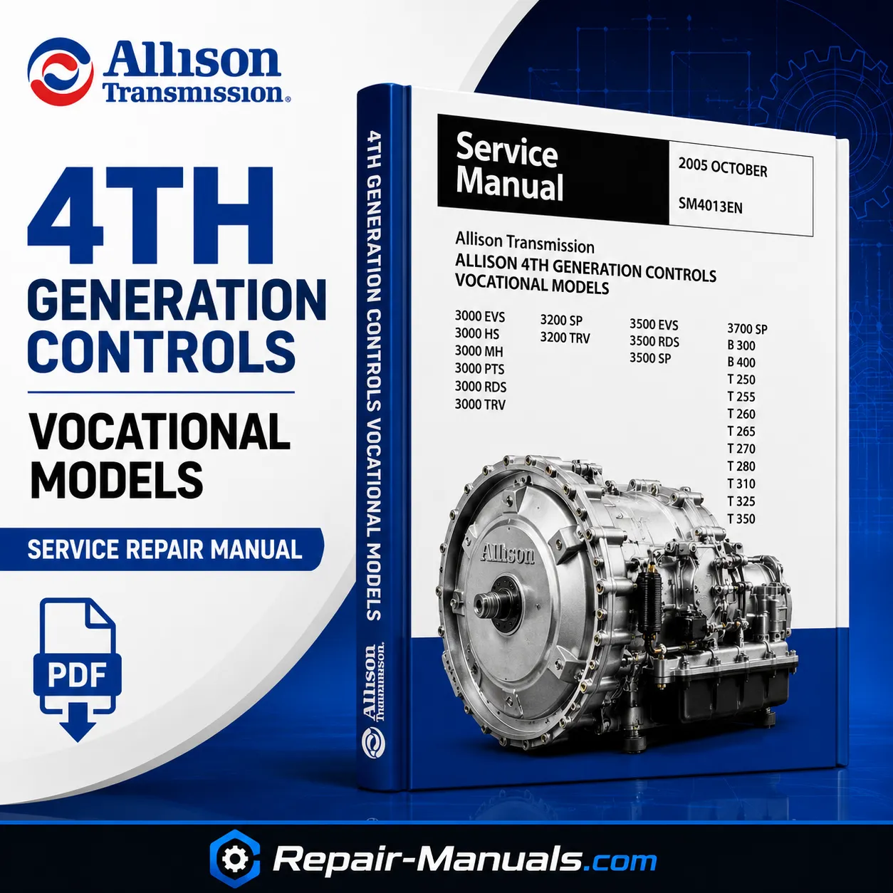 Allison 3000 Product Family 4th Generation Controls Service Repair Manual PDF SM4013EN