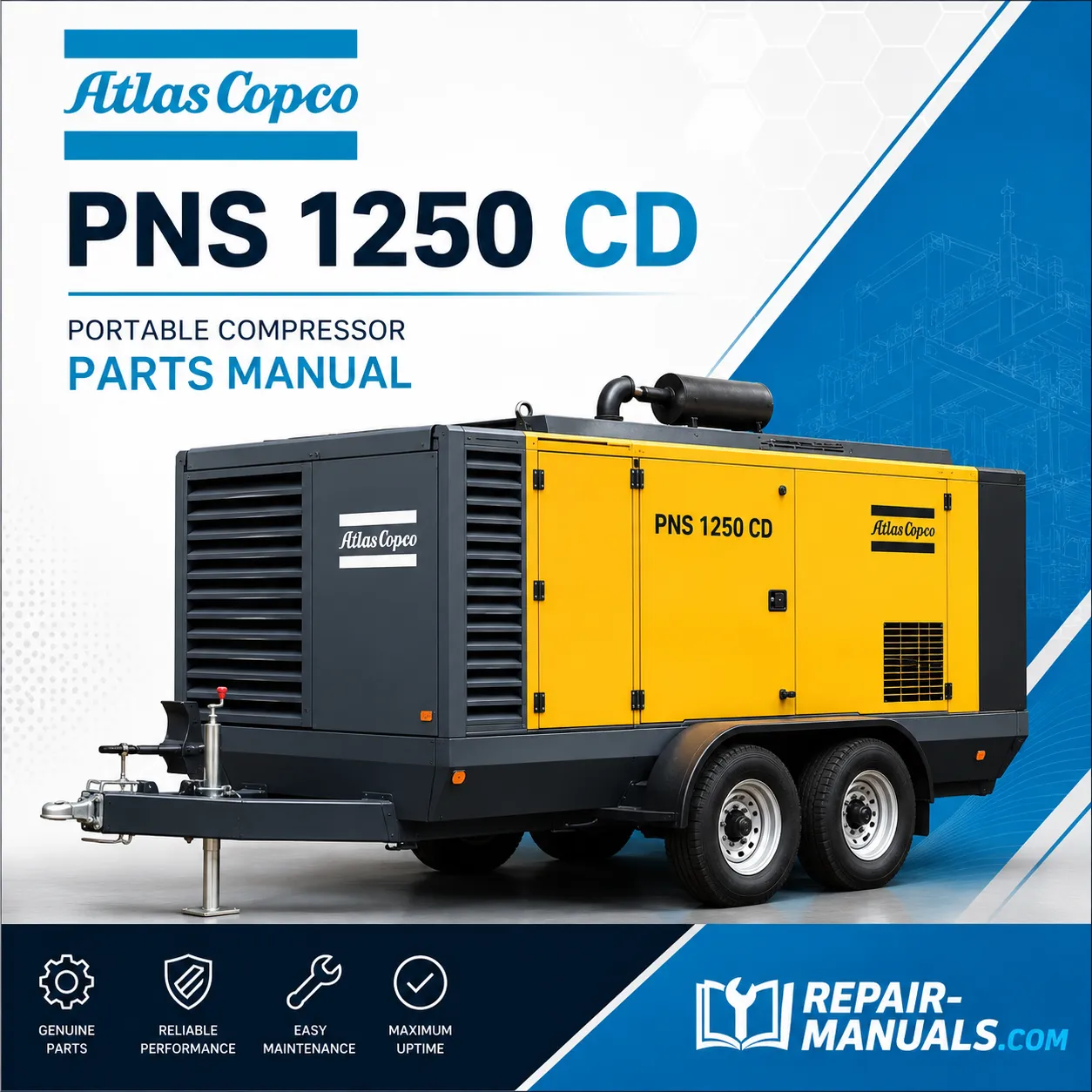 Atlas Copco PNS 1250 CD Portable Compressor Parts Manual PDF