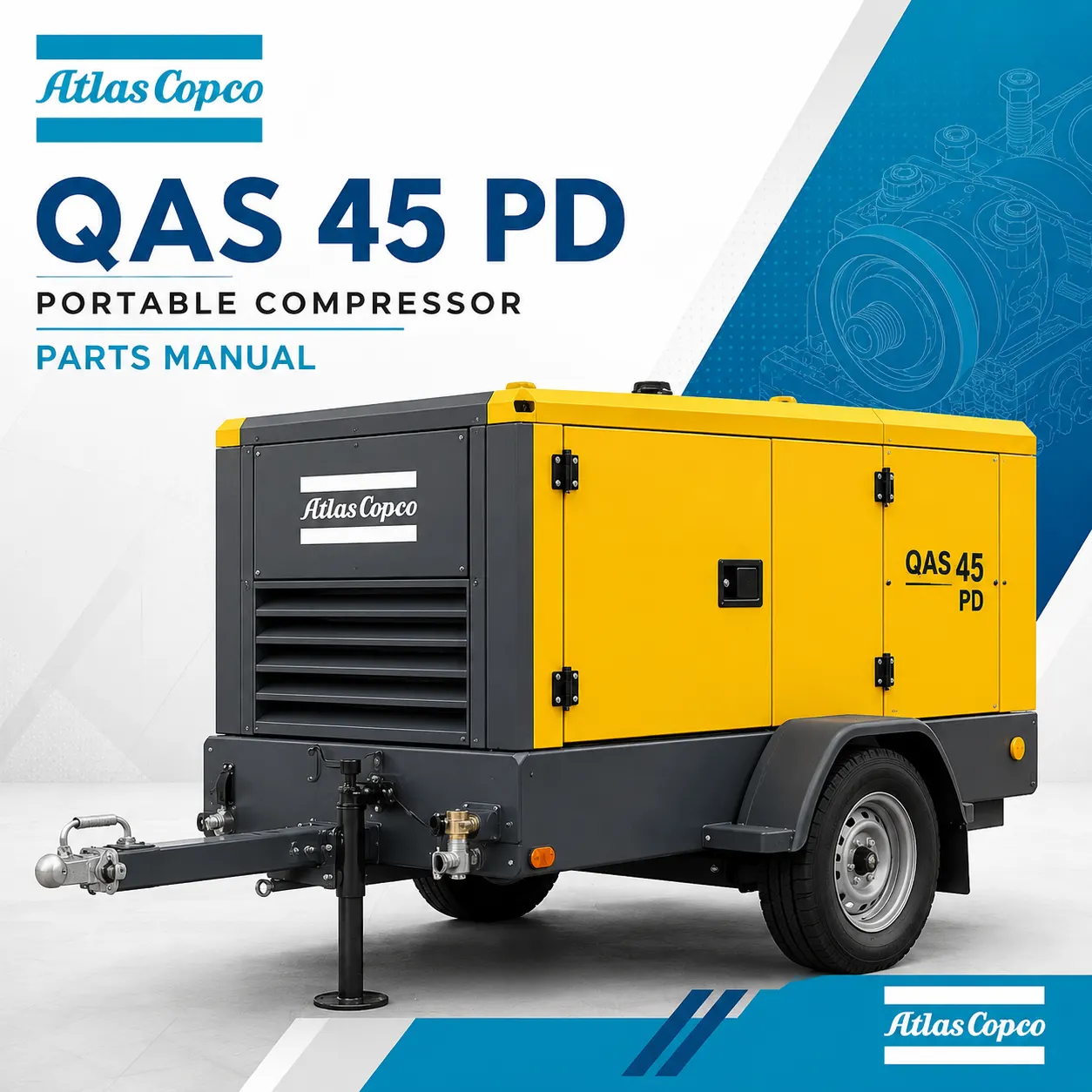 Atlas Copco QAS 45 PD Portable Generator Parts Manual PDF
