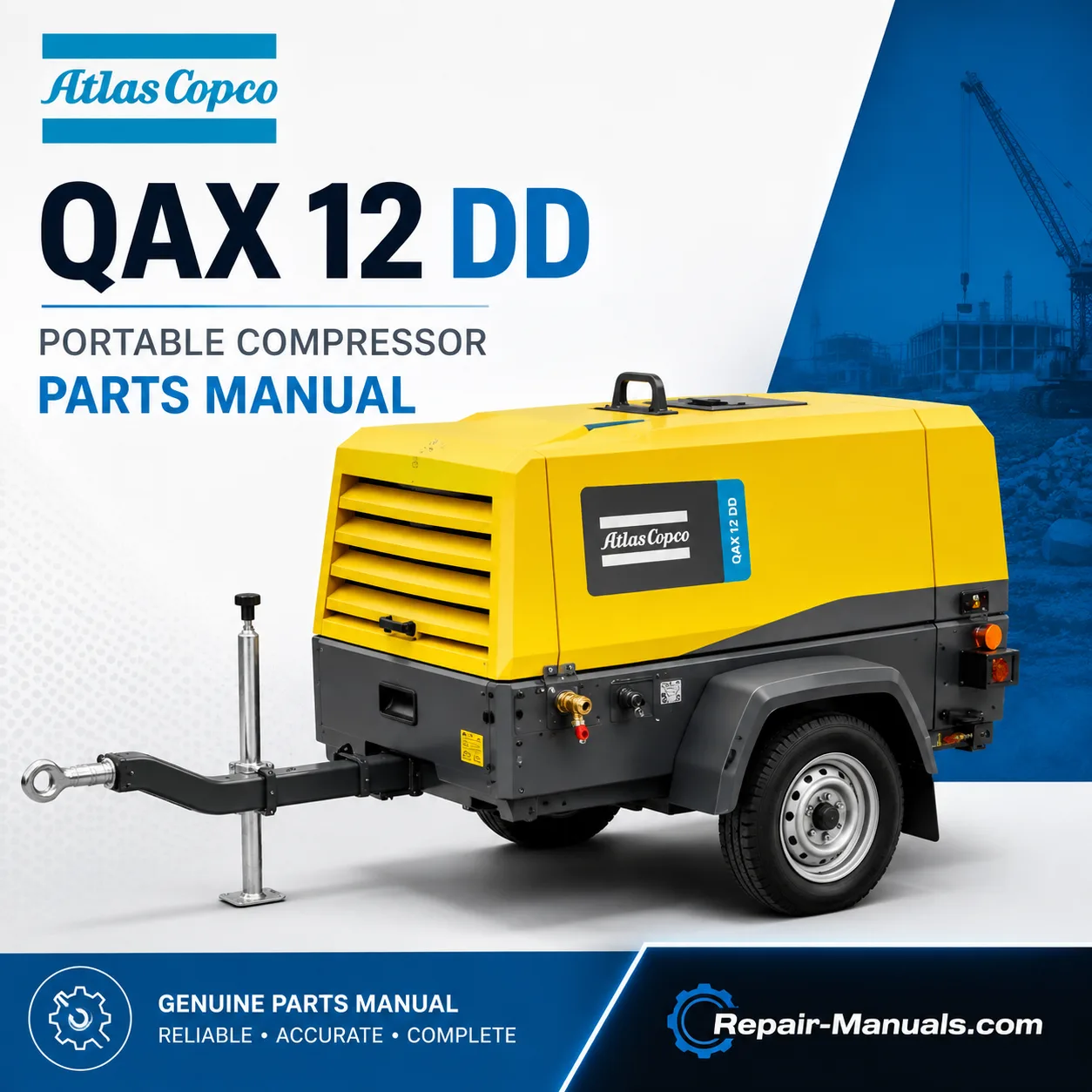 Atlas Copco QAX 12 DD Portable Generator Parts Manual PDF Download