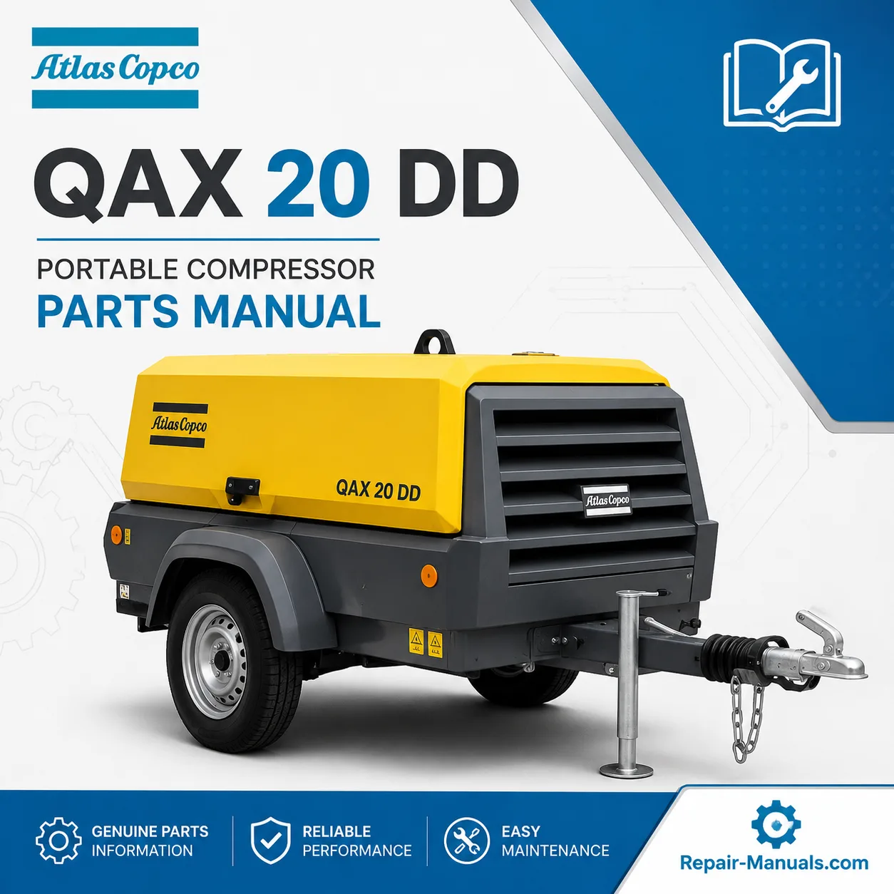 Atlas Copco QAX 20 DD Portable Generator Parts Manual PDF