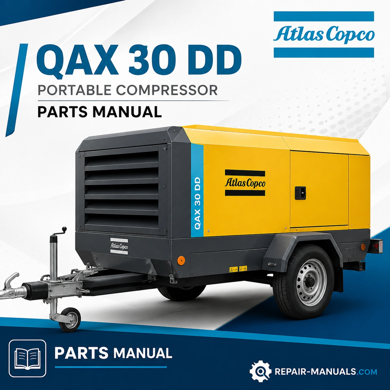 Atlas Copco QAX 30 DD Portable Generator Parts Manual PDF