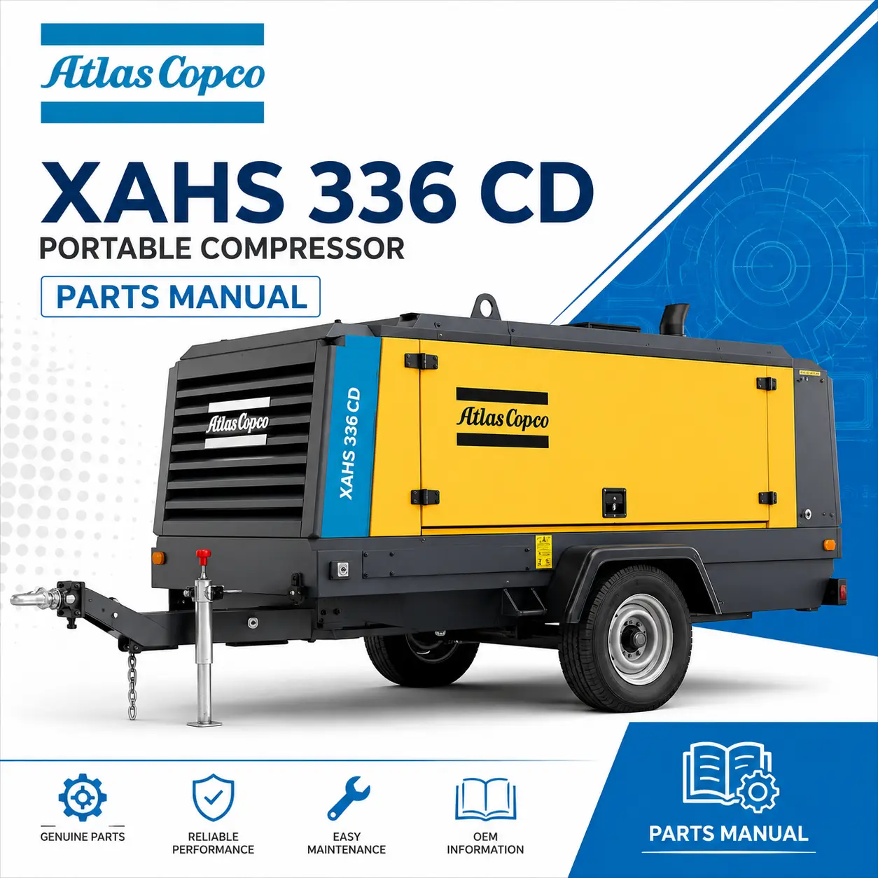 Atlas Copco XAHS 336 CD Portable Compressor Parts Manual PDF