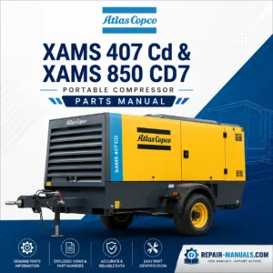 Atlas Copco XAMS 407 CD and XAMS 850 CD7 Portable Compressor Parts Manual PDF