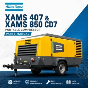 Atlas Copco XAMS 407 XAMS 850 CD7 Portable Compressor Parts Manual PDF