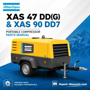 Atlas Copco XAS 47 Dd(G) & XAS 90 DD7 Portable Compressor Parts Manual PDF