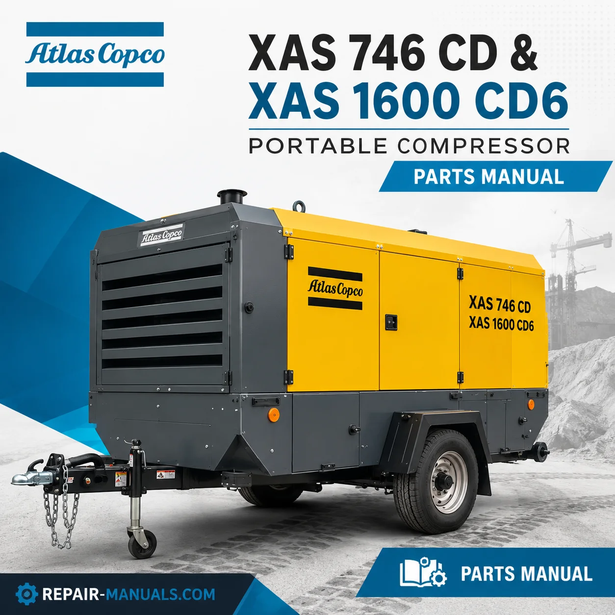 Atlas Copco XAS 746 CD XAS 1600 CD6 Portable Compressor Parts Manual PDF