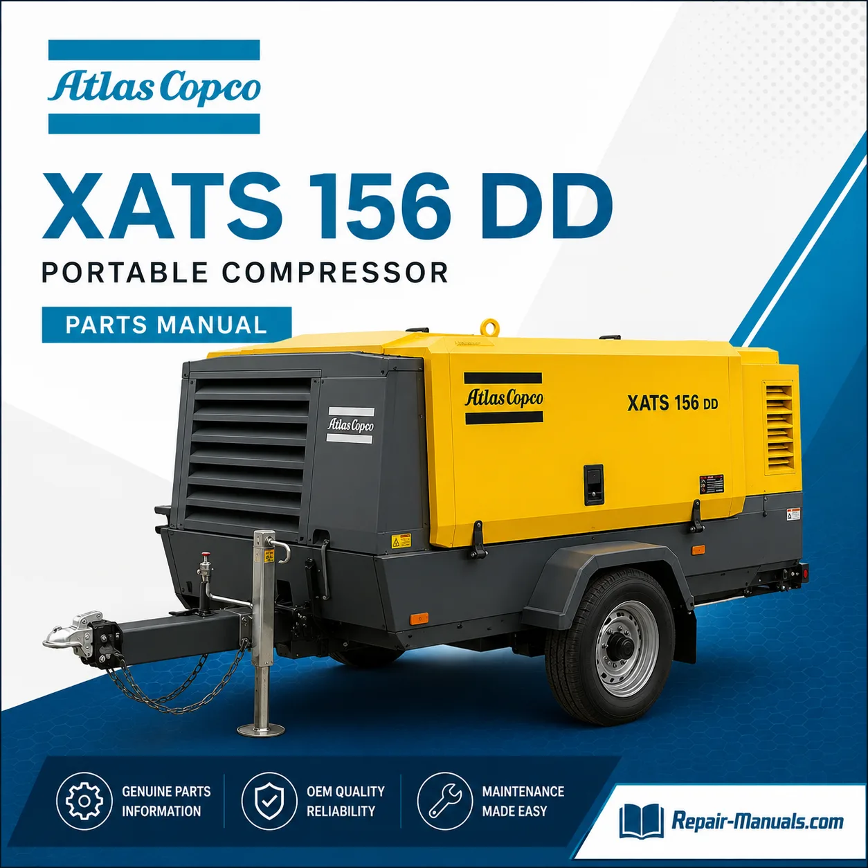 Atlas Copco XATS 156 DD Portable Compressor Parts Manual PDF