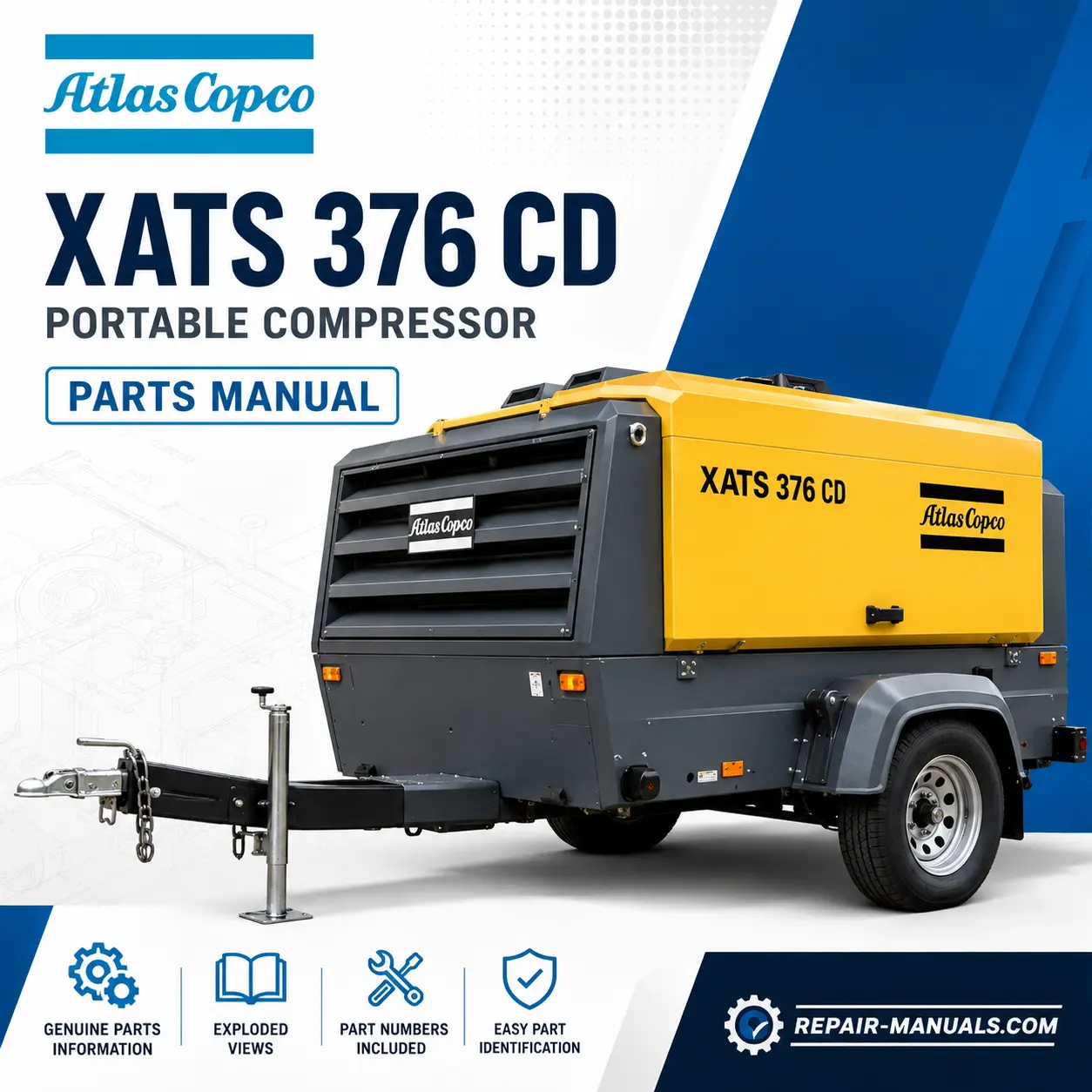 Atlas Copco XATS 376 CD Portable Compressor Parts Manual PDF