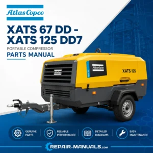 Atlas Copco XATS 67 DD XATS 125 DD7 Portable Compressor Parts Manual PDF