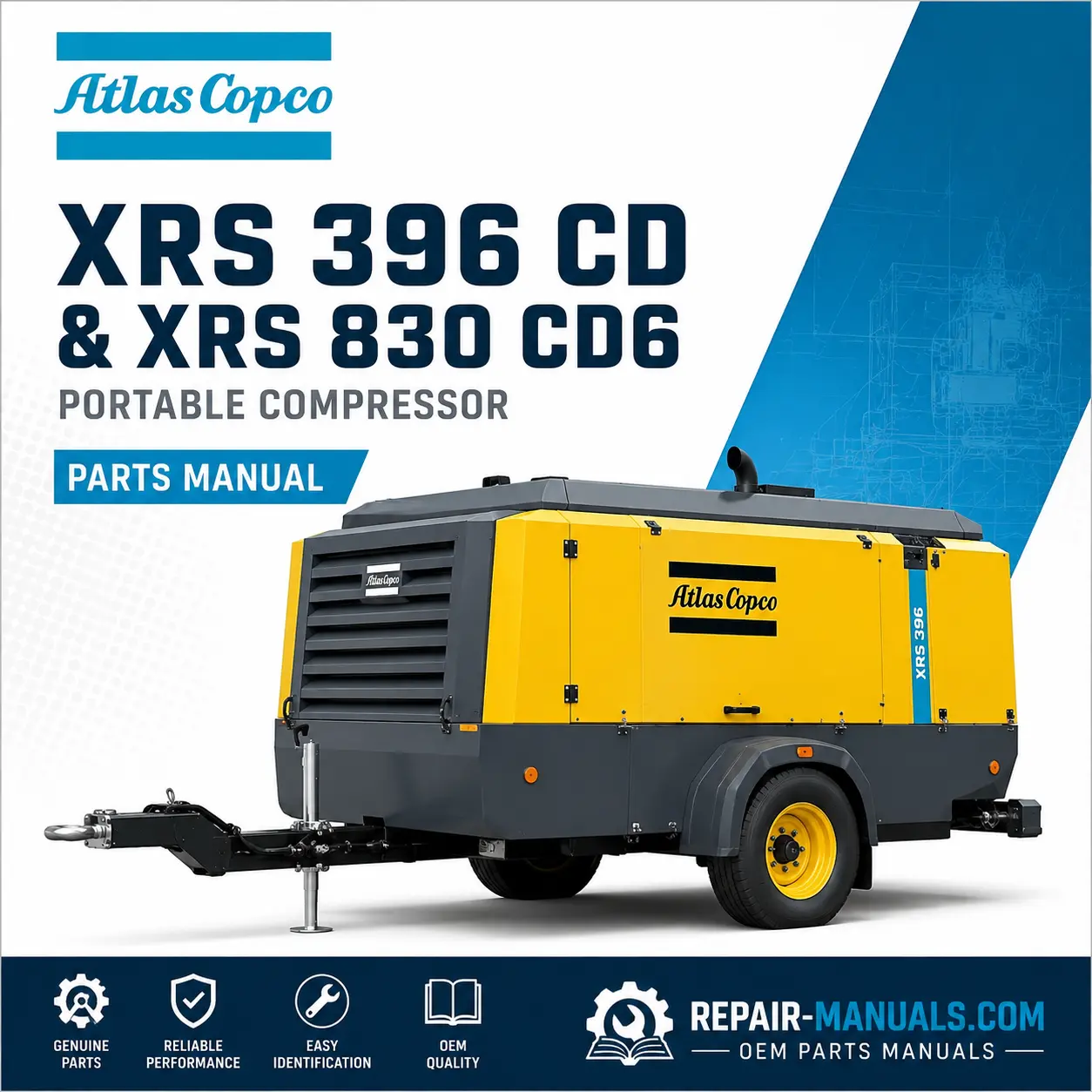 Atlas Copco XRS 396 CD XRS 830 CD6 Portable Compressor Parts Manual PDF