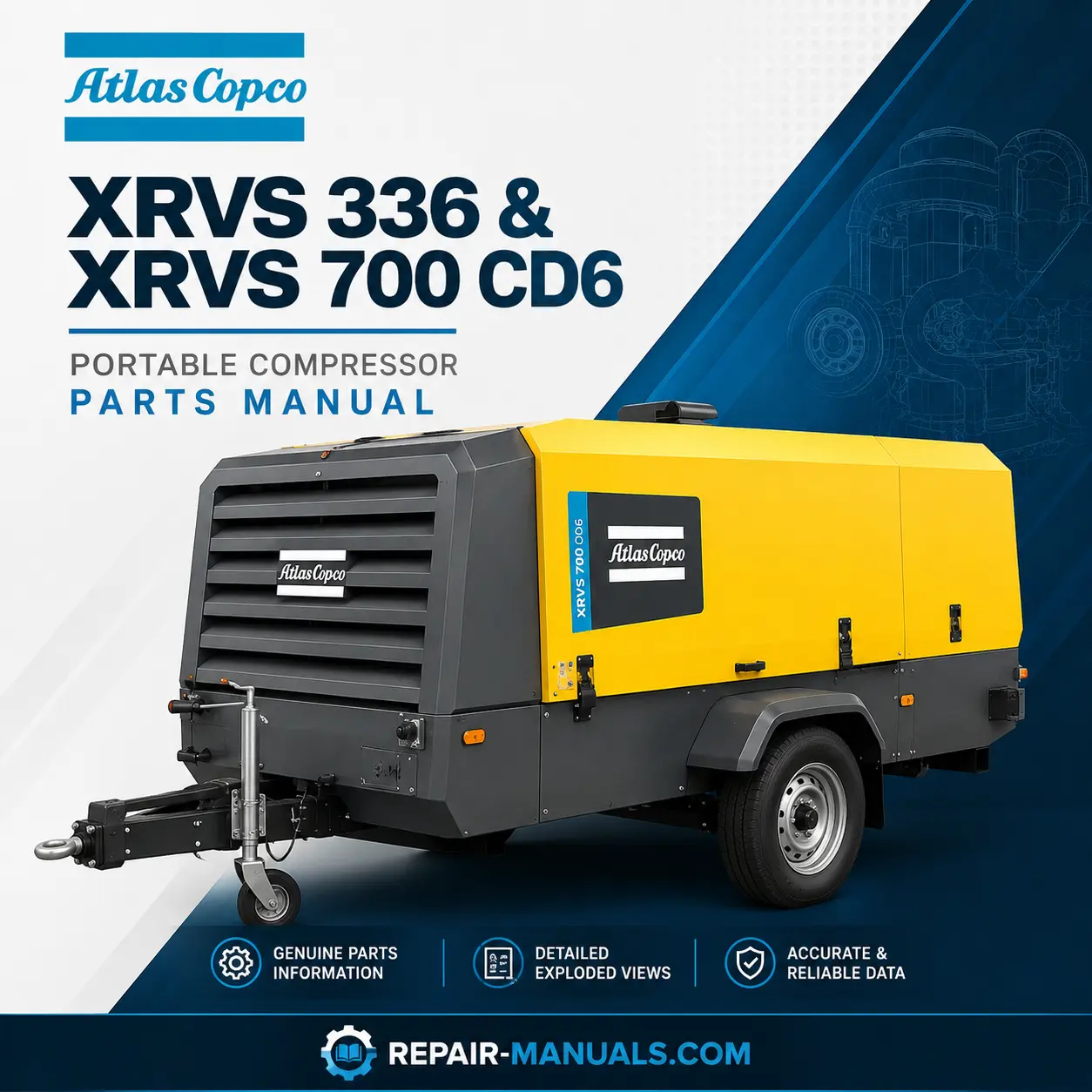 Atlas Copco XRVS 336 XRVS 700 CD6 Portable Compressor Parts Manual PDF