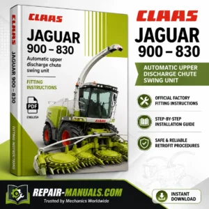 CLAAS JAGUAR 900-830 Automatic Upper Discharge Chute Swing Unit Fitting Instructions PDF