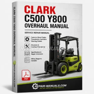 CLARK C500 Y800 Overhaul Service Repair Manual PDF