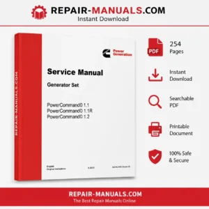 Cummins PowerCommand PCC1302 Generator Set Service Repair Manual PDF
