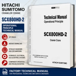 Hitachi Sumitomo SCX800HD-2 Crawler Crane Operational Principle Technical Manual PDF