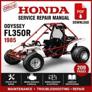 1985 Honda Odyssey FL350R Factory Service Repair Manual PDF Download