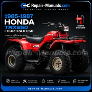1985-1987 Honda TRX250 FourTrax 250 Factory Service Repair Manual PDF