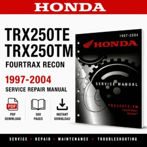 1997-2004 Honda TRX250TE TRX250TM FourTrax Recon Service Repair Manual PDF