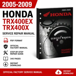 2005-2009 Honda TRX400EX TRX400X Service Repair Manual PDF