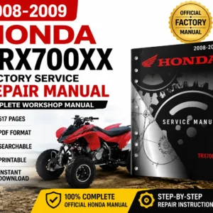 2008-2009 Honda TRX700XX Factory Service Repair Manual PDF