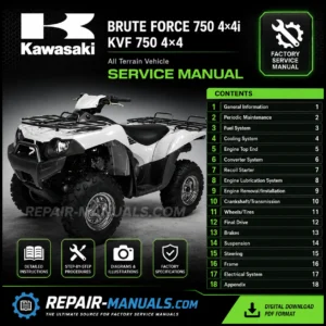 2005 Kawasaki Brute Force 750 KVF750 Factory Service Repair Manual PDF