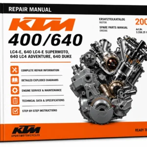 KTM 250 300 380 SX MXC EXC Engine Repair Manual PDF 1999-2003