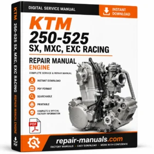 2003 KTM 250-525 SX MXC EXC Racing Engine Repair Manual PDF