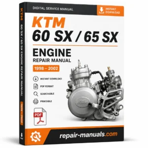 KTM 60 SX 65 SX Engine Repair Manual 1998-2003 PDF