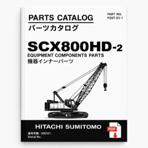 Hitachi Sumitomo SCX800HD-2 Equipment Components Parts Catalog Manual PDF