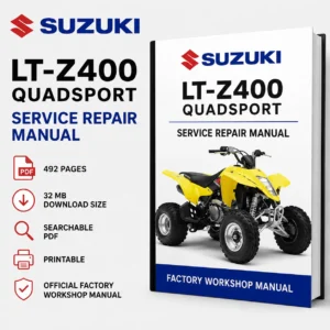 Suzuki LT-Z400 QuadSport Factory Service Repair Manual PDF Download