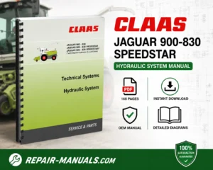 CLAAS JAGUAR 900-830 SPEEDSTAR Hydraulic System Manual PDF