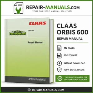 CLAAS ORBIS 600 Repair Manual PDF Workshop Service Manual