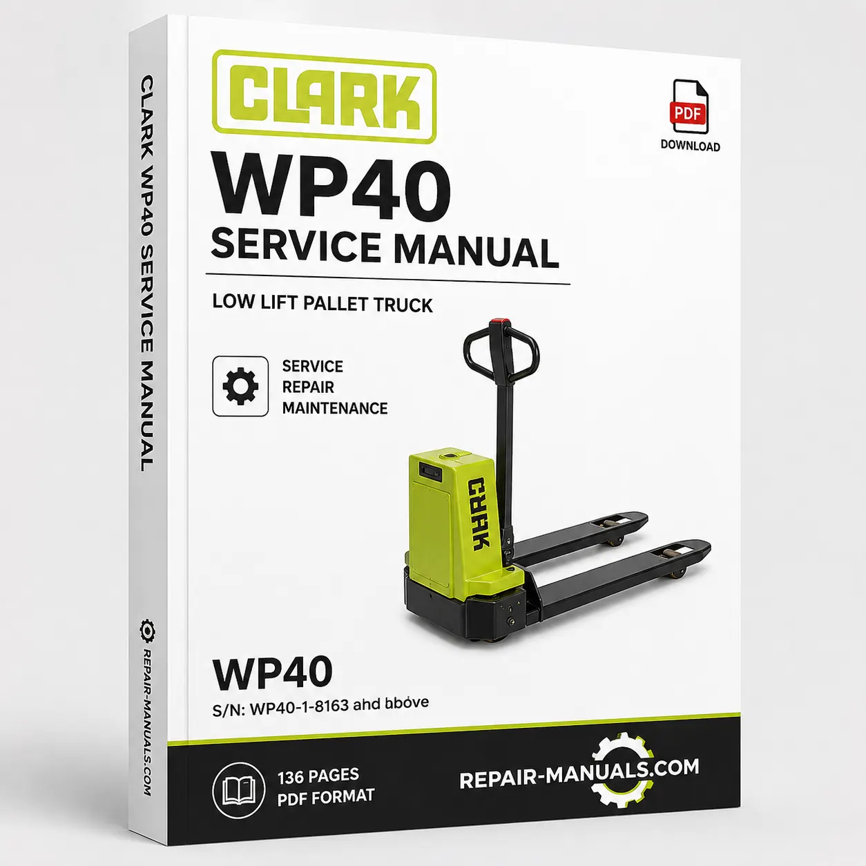 CLARK WP40 Low Lift Pallet Truck Service Manual