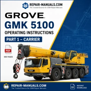 GROVE GMK 5100 Operating Instructions
