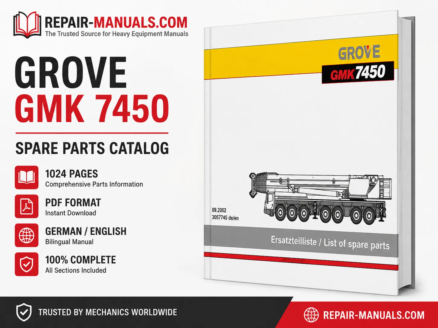 GROVE GMK 7450 spare parts catalog